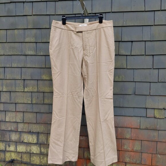 SUISTUDIO by Suitsupply Wool 'Ally Camel Trousers' High Rise Pants Womens. Sz 16 - Picture 1 of 6